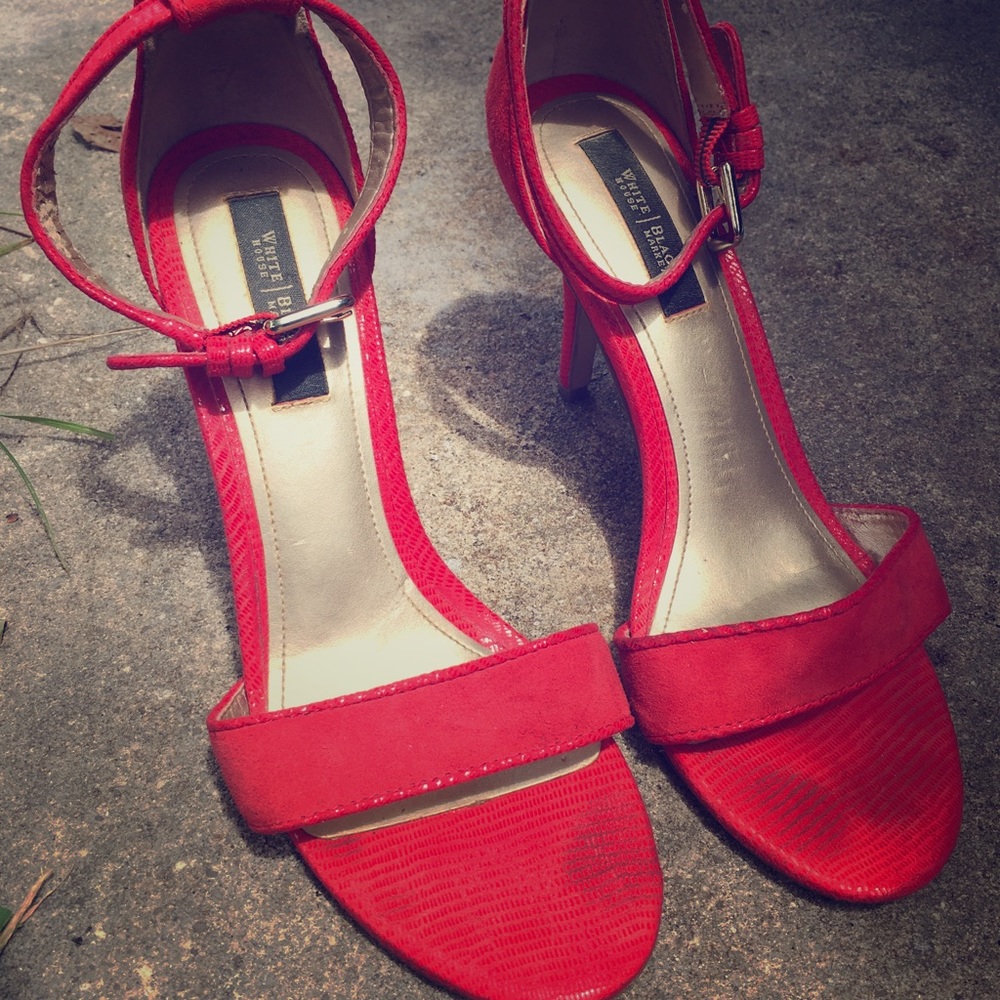 White House Black Market Coral Red High Heel